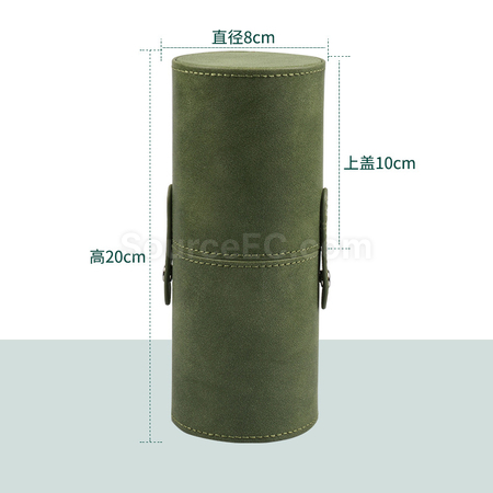 客製化時尚皮革刷具收納筒禮品