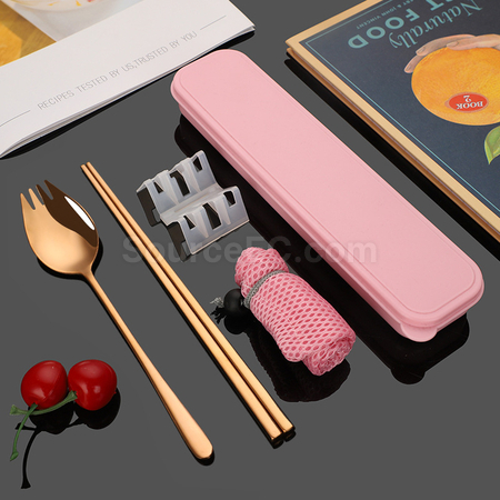 客製化二合一勺叉筷子餐具禮品