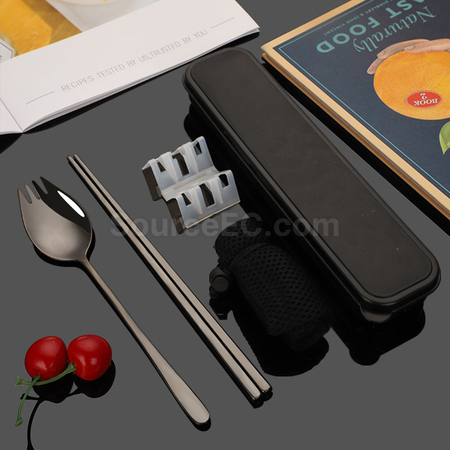 客製化二合一勺叉筷子餐具禮品