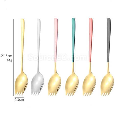 客製化二合一勺叉筷子餐具禮品