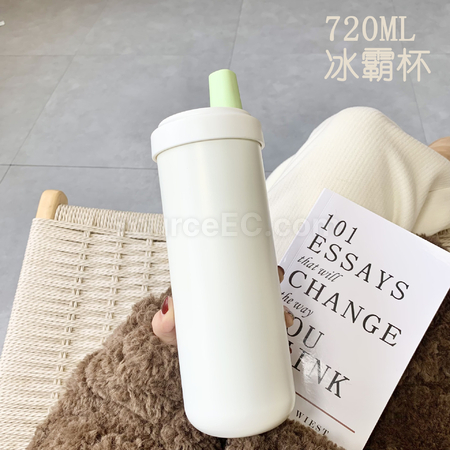 客製化奶茶保溫杯帶木紋可愛小熊皮套禮品