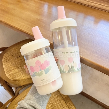 客製化珍珠奶茶玻璃杯禮品