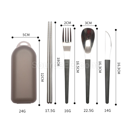 客製化便攜不鏽鋼餐具套裝禮品