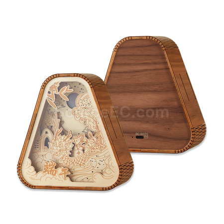 客製化端午3D木雕氛圍燈禮品