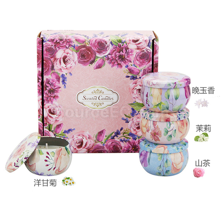 客製化浪漫香薰蠟燭禮盒組禮品