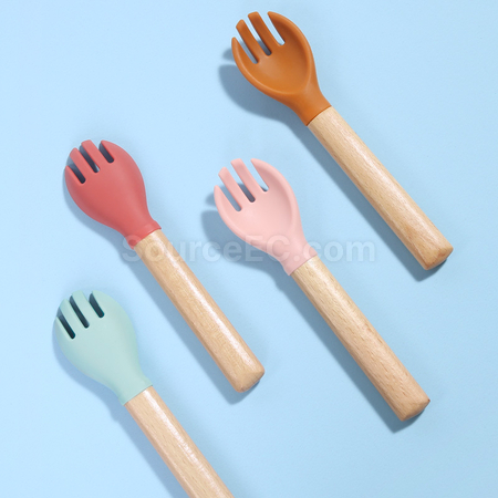 客製化短柄木頭叉勺子禮品