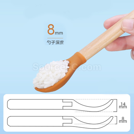 客製化短柄木頭叉勺子禮品
