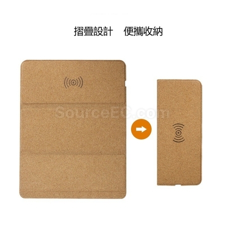 客製化環保軟木無線充滑鼠墊禮品