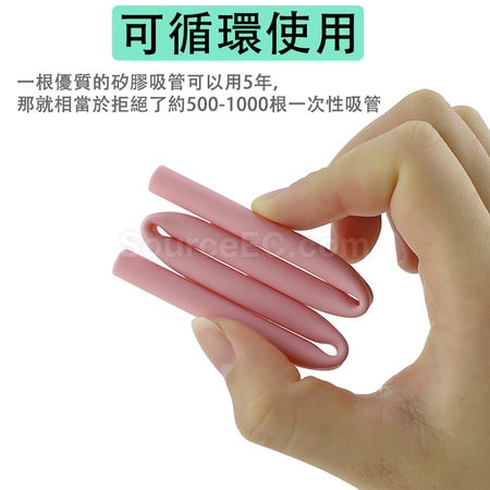 客製化摺疊矽膠吸管套裝禮品