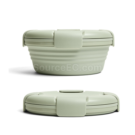 客製化環保矽膠折疊飯盒禮品