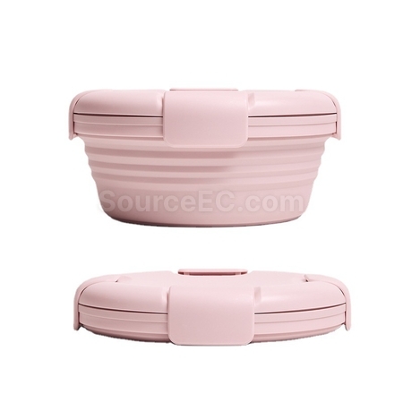 客製化環保矽膠折疊飯盒禮品