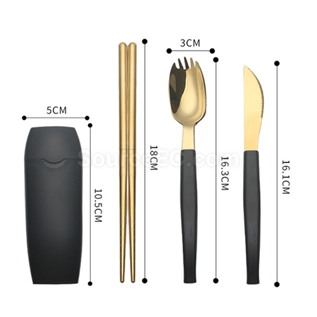 客製化便攜不鏽鋼餐具套裝禮品