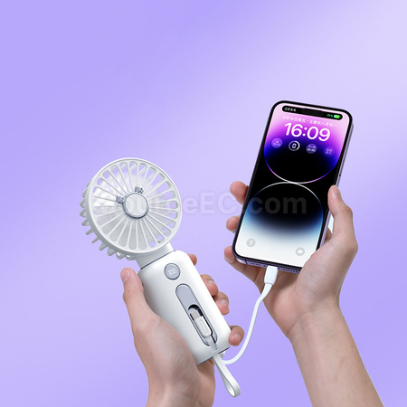 客製化多功能分離式行動電源風扇禮品