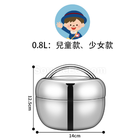 客製化不鏽鋼蘋果型飯盒禮品