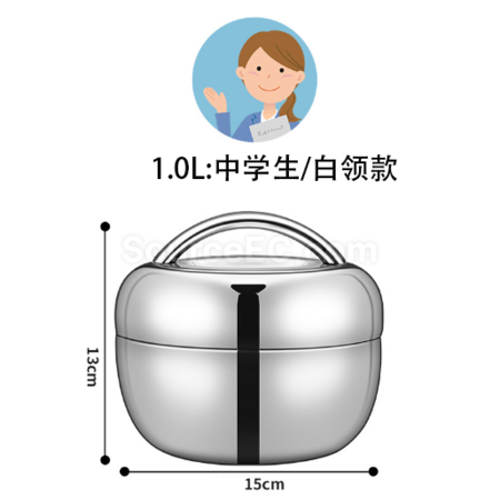 客製化不鏽鋼蘋果型飯盒禮品