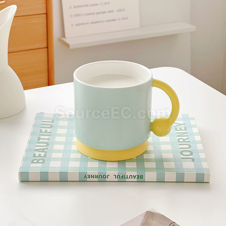 客製化矽膠底防滑陶瓷杯禮品