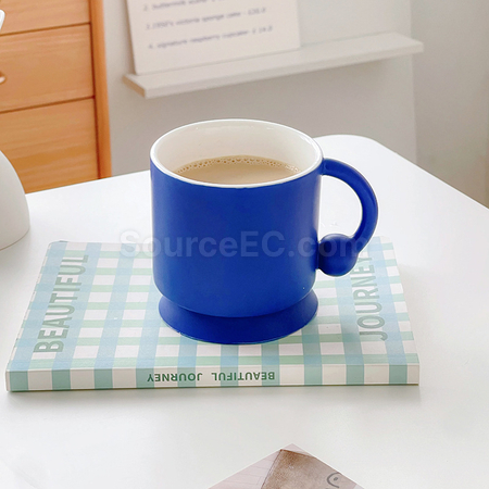 客製化矽膠底防滑陶瓷杯禮品