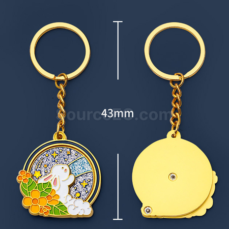 客製化望月兔鑰匙扣禮品