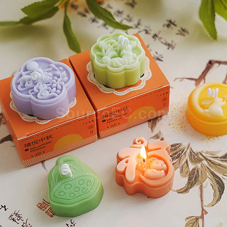 中秋月餅造型香氛蠟燭禮盒（一個裝）