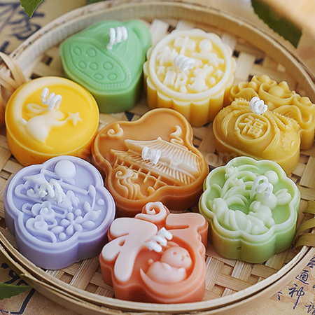 客製化中秋月餅造型香氛蠟燭禮盒（一個裝）禮品