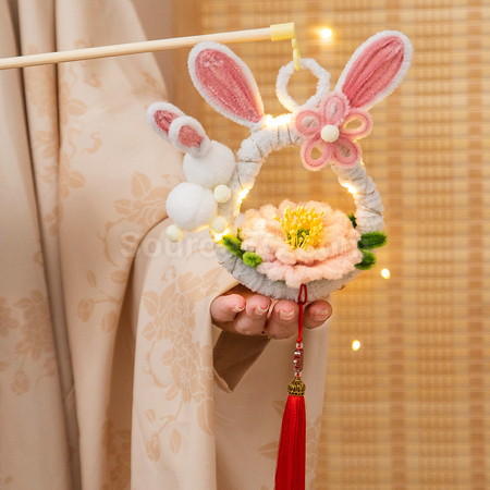 客製化中秋diy兔子燈（需自行組裝）禮品