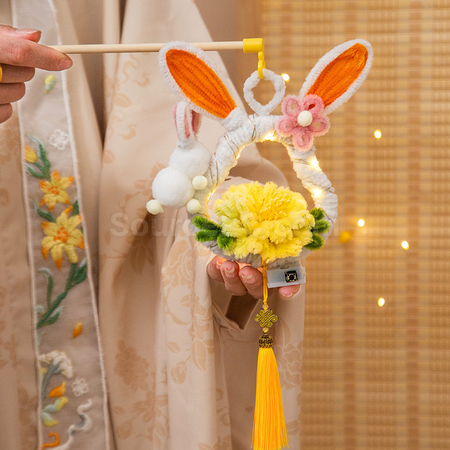 客製化中秋diy兔子燈（需自行組裝）禮品