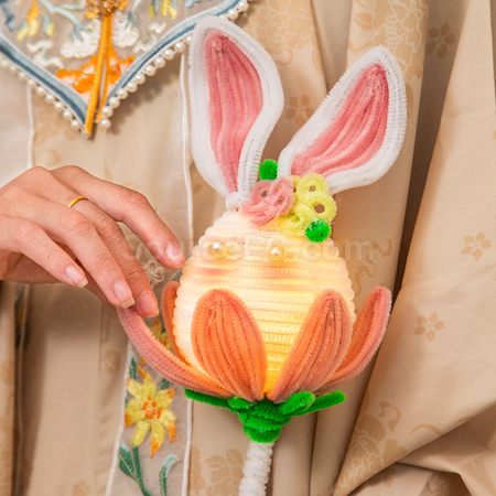 客製化中秋diy兔子燈（需自行組裝）禮品