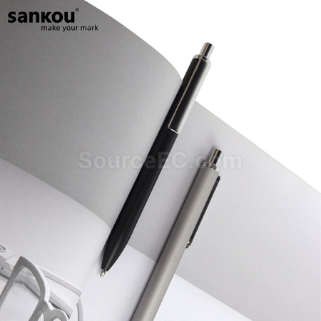 客製化三口按動金屬筆禮品