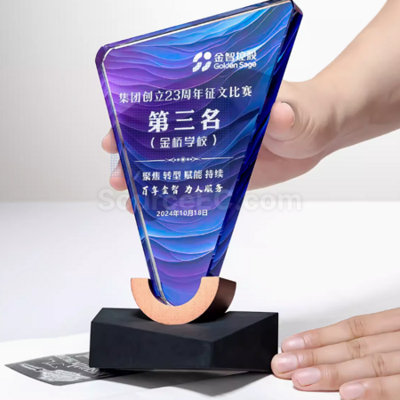 客製化大理石水晶獎杯禮品