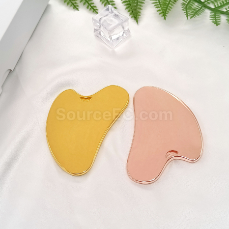 客製化不銹鋼按摩臉刮痧板片禮品