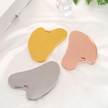 客製化不銹鋼按摩臉刮痧板片禮品