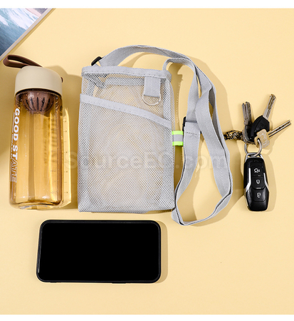客製化便攜網格斜背水壺背袋禮品