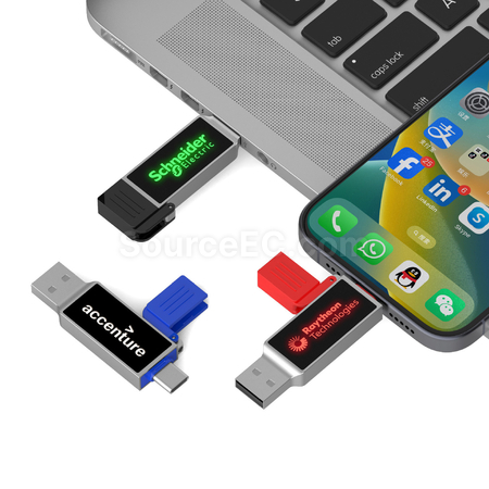 客製化Type-C發光隨身碟禮品