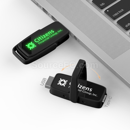 客製化Type-C發光隨身碟禮品