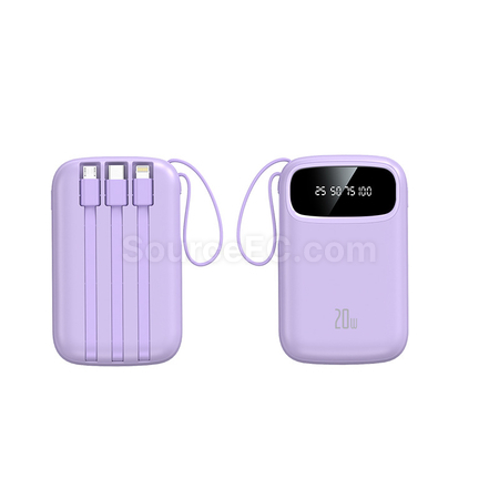 客製化3C認證自帶線移動電源禮品