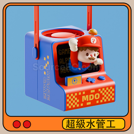 客製化可愛遊戲機風扇掛脖禮品