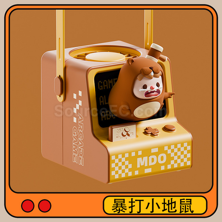 客製化可愛遊戲機風扇掛脖禮品
