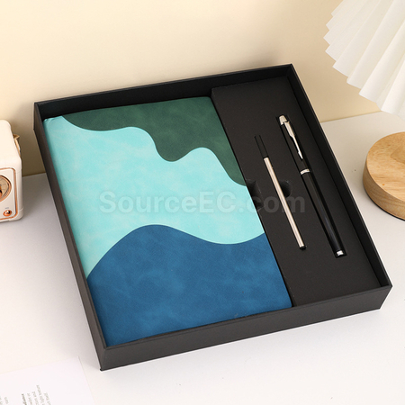客製化PU軟皮筆記簿文具套裝禮品