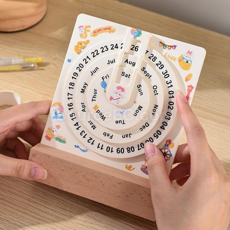 客製化簡約轉盤萬年曆禮品