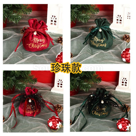 客製化新款絲絨抽繩束口袋禮品