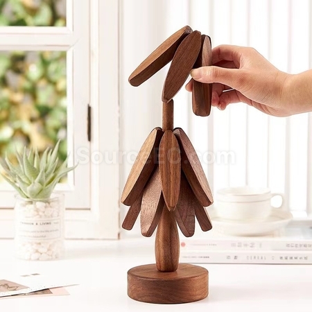 客製化樹型隔熱墊杯墊禮品
