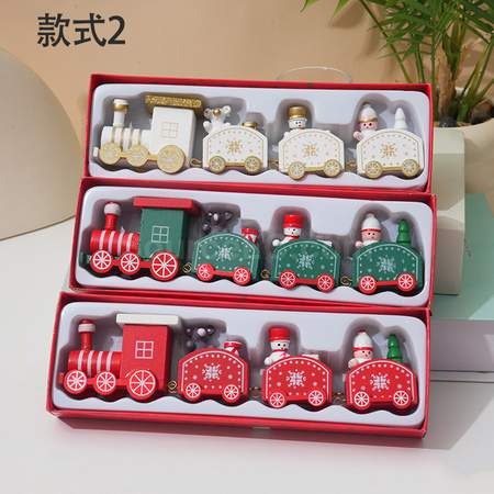 客製化聖誕小火車桌面擺件禮品