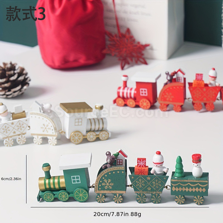 客製化聖誕小火車桌面擺件禮品