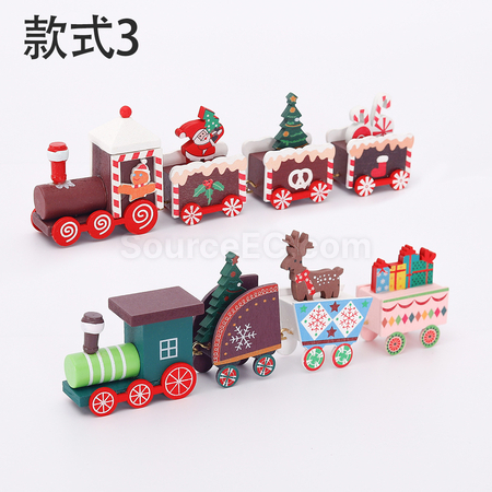 客製化聖誕小火車桌面擺件禮品
