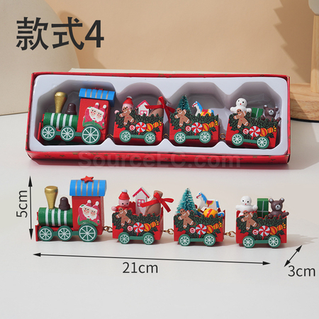 客製化聖誕小火車桌面擺件禮品