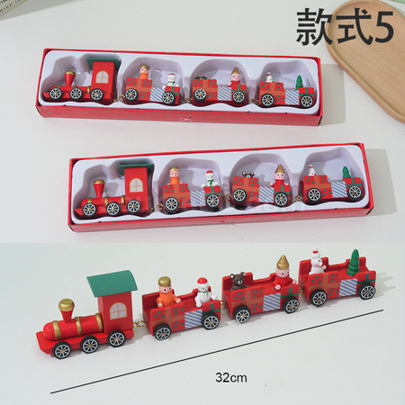 客製化聖誕小火車桌面擺件禮品