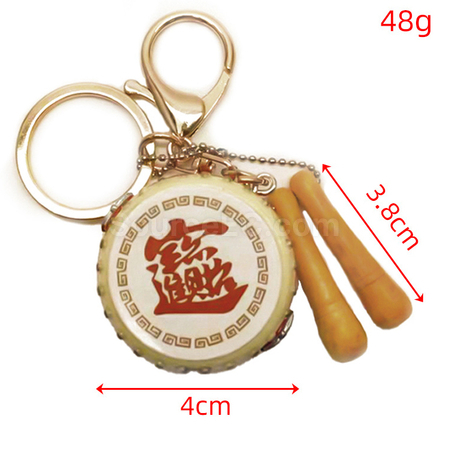 客製化仿真大鼓鑰匙扣禮品