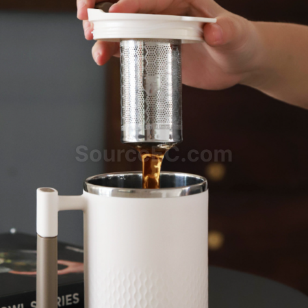 客製化304不銹鋼馬克杯帶茶漏禮品