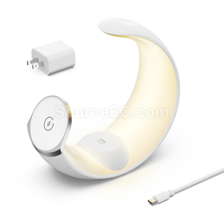 客製化月亮磁吸三合一無線移動電源小夜燈禮品