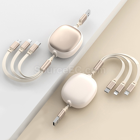 客製化三合一伸縮快充數據線禮品